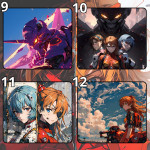 LÓT CHUỘT SHIN SEIKI EVANGELION GAMING SIZE 45X40 DÀY 5MM