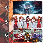 LÓT CHUỘT SHIN SEIKI EVANGELION CỠ LỚN SIZE 80X30 DÀY 5MM