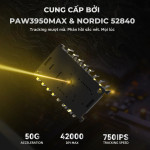 CHUỘT ATTACK SHARK R11 ULTRA CARBON FIBER 8K MULTI MODES FORGED BLACK (PAW3950MAX/49G)