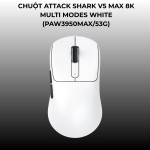 CHUỘT ATTACK SHARK V5 MAX 8K MULTI MODES WHITE (PAW3950MAX/53G)