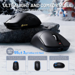 CHUỘT ATTACK SHARK X8 ULTRA 8K MULTI MODES BLACK (PAW3950MAX/50G)