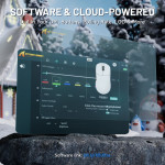 CHUỘT ATTACK SHARK X8 ULTRA 8K MULTI MODES WHITE (PAW3950MAX/50G)