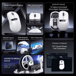 CHUỘT FREE WOLF A7 MULTI MODES WHITE (PAW3311MAX/59G)