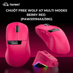 CHUỘT FREE WOLF A7 MULTI MODES BERRY RED (PAW3311MAX/59G)
