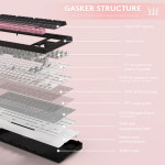 BÀN PHÍM CƠ ATTACK SHARK M87 PRO V2 MULTI MODES BLACK BERRY JADE SWITCH