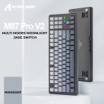 BÀN PHÍM CƠ ATTACK SHARK M87 PRO V2 MULTI MODES MOONLIGHT JADE SWITCH