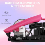 CHUỘT ATTACK SHARK X3 MULTI MODES BERRY RED (PAW3395/49G)