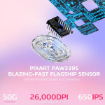 CHUỘT ATTACK SHARK X3 MULTI MODES BERRY RED (PAW3395/49G)