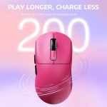 CHUỘT ATTACK SHARK X3 MULTI MODES BERRY RED (PAW3395/49G)