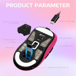 CHUỘT ATTACK SHARK X3 MULTI MODES BERRY RED (PAW3395/49G)