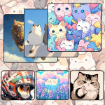 LÓT CHUỘT MÈO DỄ THƯƠNG GAMING SIZE 45X40 DÀY 3MM