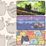 LÓT CHUỘT MÈO DỄ THƯƠNG CỠ LỚN SIZE 120X60 DÀY 3MM