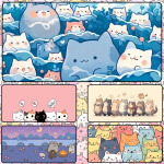 LÓT CHUỘT MÈO DỄ THƯƠNG CỠ LỚN SIZE 80X30 DÀY 5MM