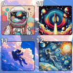 LÓT CHUỘT PHI HÀNH GIA ASTRONAUT GAMING SIZE 26X21 DÀY 3MM