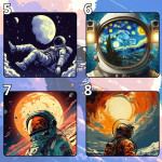 LÓT CHUỘT PHI HÀNH GIA ASTRONAUT GAMING SIZE 26X21 DÀY 3MM
