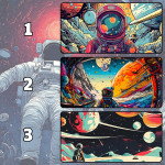 LÓT CHUỘT PHI HÀNH GIA ASTRONAUT CỠ LỚN SIZE 80X30 DÀY 5MM