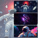 LÓT CHUỘT PHI HÀNH GIA ASTRONAUT CỠ LỚN SIZE 80X30 DÀY 5MM