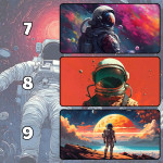 LÓT CHUỘT PHI HÀNH GIA ASTRONAUT CỠ LỚN SIZE 80X30 DÀY 5MM