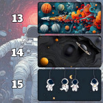 LÓT CHUỘT PHI HÀNH GIA ASTRONAUT CỠ LỚN SIZE 80X30 DÀY 5MM