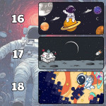 LÓT CHUỘT PHI HÀNH GIA ASTRONAUT CỠ LỚN SIZE 80X30 DÀY 5MM