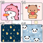 LÓT CHUỘT CUTE ANIMALS GAMING SIZE 35X30 DÀY 3MM