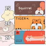 LÓT CHUỘT CUTE ANIMALS CỠ LỚN SIZE 80X30 DÀY 5MM