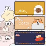 LÓT CHUỘT CUTE ANIMALS CỠ LỚN SIZE 80X30 DÀY 5MM