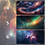 LÓT CHUỘT VŨ TRỤ GALAXY SPACE CỠ LỚN SIZE 80X30 DÀY 5MM