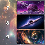 LÓT CHUỘT VŨ TRỤ GALAXY SPACE CỠ LỚN SIZE 80X30 DÀY 5MM