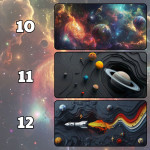 LÓT CHUỘT VŨ TRỤ GALAXY SPACE CỠ LỚN SIZE 80X30 DÀY 5MM