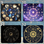 LÓT CHUỘT CHIÊM TINH ASTROLOGY ZODIAC SIZE 35X30 DÀY 3MM