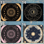 LÓT CHUỘT CHIÊM TINH ASTROLOGY ZODIAC SIZE 35X30 DÀY 3MM