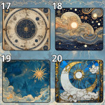LÓT CHUỘT CHIÊM TINH ASTROLOGY ZODIAC SIZE 35X30 DÀY 3MM