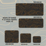 LÓT CHUỘT CHIÊM TINH ASTROLOGY ZODIAC CỠ LỚN SIZE 120X60 DÀY 3MM