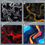 LÓT CHUỘT ABSTRACT TRỪU TƯỢNG SIZE 35X30 DÀY 3MM