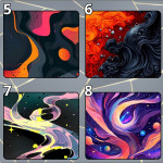 LÓT CHUỘT ABSTRACT TRỪU TƯỢNG SIZE 35X30 DÀY 3MM