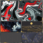 LÓT CHUỘT ABSTRACT TRỪU TƯỢNG CỠ LỚN SIZE 80X30 DÀY 3MM