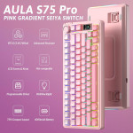 BÀN PHÍM CƠ AULA S75 PRO PINK GRADIENT SEIYA SWITCH