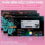 BÀN PHÍM CƠ AULA S75 PRO PINK GRADIENT SEIYA SWITCH