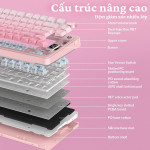 BÀN PHÍM CƠ AULA S75 PRO PINK GRADIENT SEIYA SWITCH