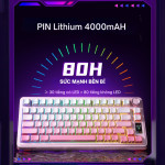 BÀN PHÍM CƠ AULA S75 PRO QUIET WHITE SEIYA SWITCH