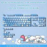 BỘ KEYCAP PUDDING SIDE TRANSPARENT CINNAMOROLL (PBT/OEM PROFILE/122 PHÍM)