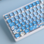 BỘ KEYCAP PUDDING SIDE TRANSPARENT CINNAMOROLL (PBT/OEM PROFILE/122 PHÍM)