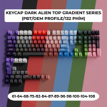 BỘ KEYCAP DARK ALIEN TOP GRADIENT SERIES (PBT/OEM PROFILE/132 PHÍM)