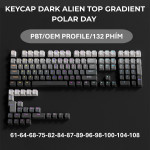 BỘ KEYCAP DARK ALIEN TOP GRADIENT SERIES (PBT/OEM PROFILE/132 PHÍM)