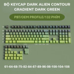 BỘ KEYCAP DARK ALIEN CONTOUR GRADIENT SERIES (PBT/OEM PROFILE/134 PHÍM)