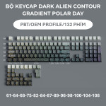 BỘ KEYCAP DARK ALIEN CONTOUR GRADIENT SERIES (PBT/OEM PROFILE/134 PHÍM)