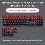 BỘ KEYCAP DARK ALIEN CONTOUR GRADIENT SERIES (PBT/OEM PROFILE/134 PHÍM)