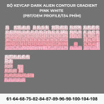 BỘ KEYCAP DARK ALIEN CONTOUR GRADIENT SERIES (PBT/OEM PROFILE/134 PHÍM)