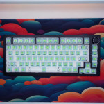 KIT BÀN PHÍM CƠ DARK ALIEN K75 PRO ĐEN POM GREEN SWITCH